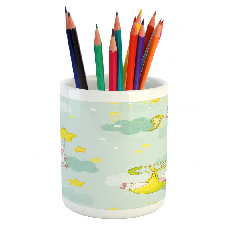 Night Animals Pencil Pen Holder