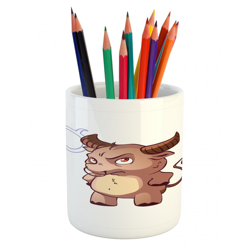 Funny Baby Bull Pencil Pen Holder