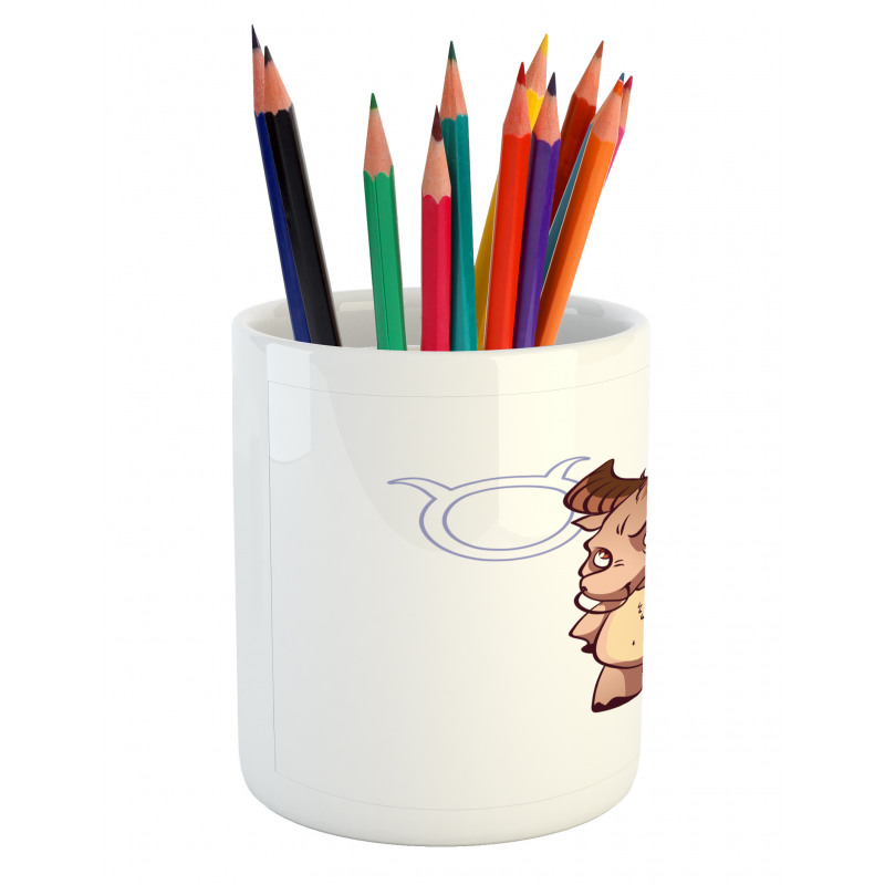 Funny Baby Bull Pencil Pen Holder