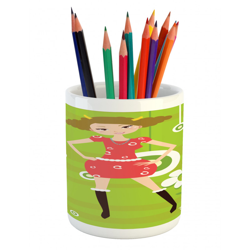 Fashion Teen Girl Pencil Pen Holder