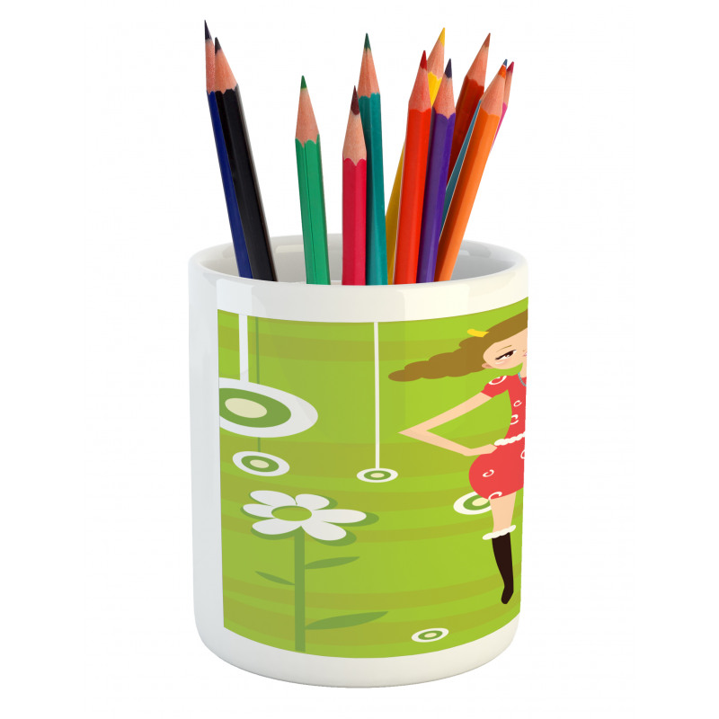 Fashion Teen Girl Pencil Pen Holder