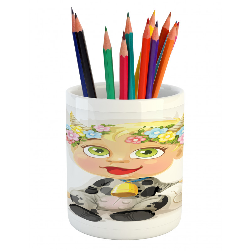 Happy Baby Horns Pencil Pen Holder