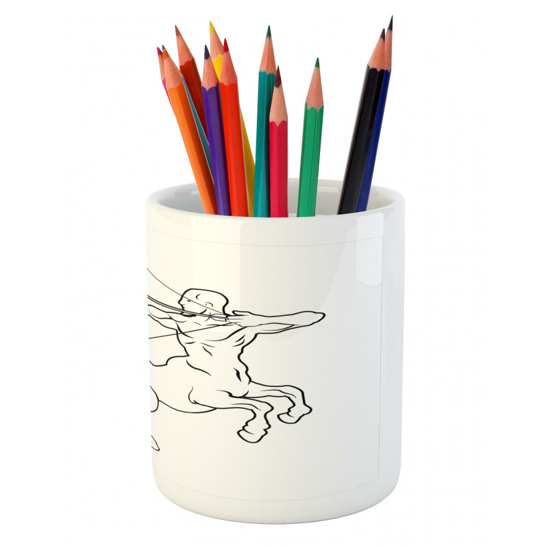 Centaur with Bow Pencil Pen Holder