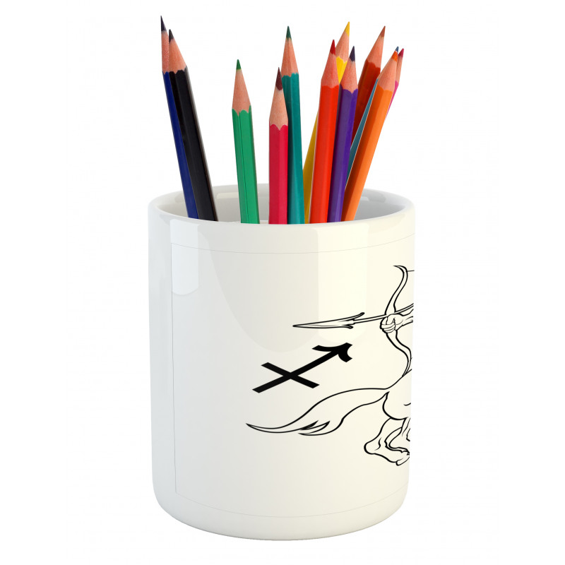 Centaur with Bow Pencil Pen Holder