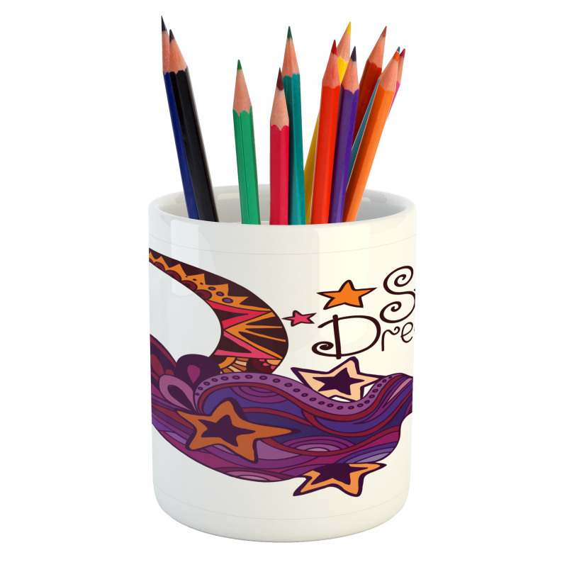 Moon Stars Pencil Pen Holder