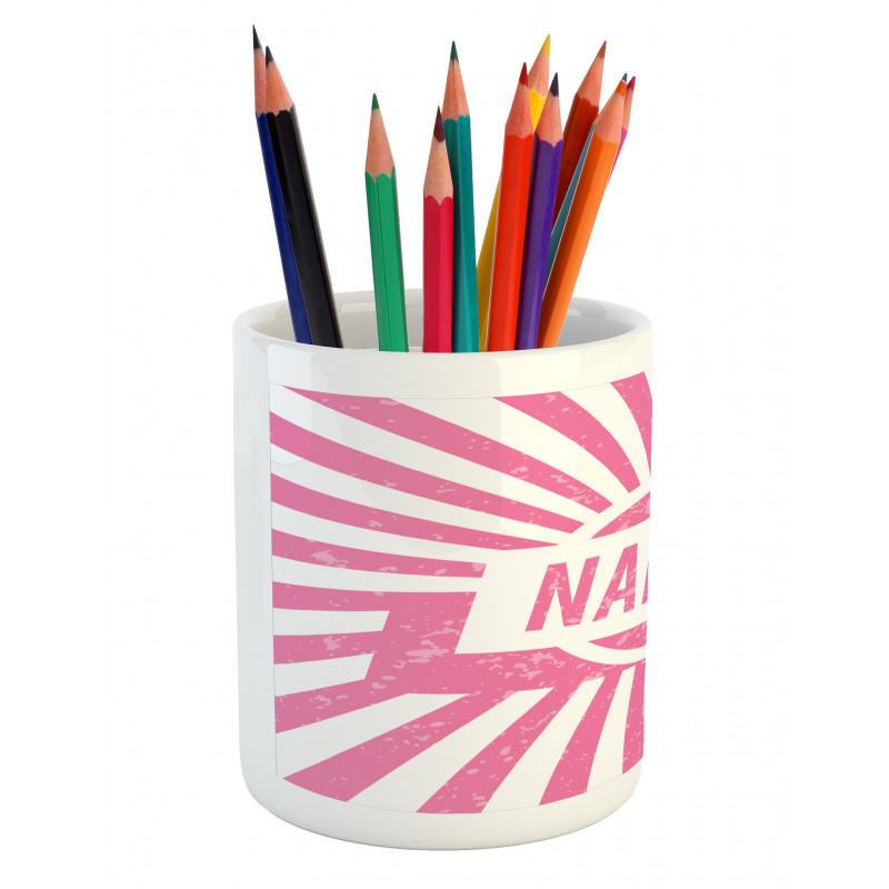 Popular Name in Pink Pencil Pen Holder