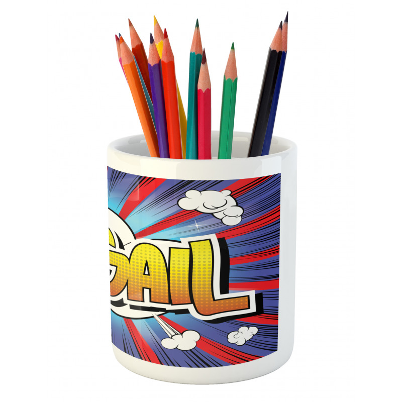 Comic Book Female Name Pencil Pen Holder