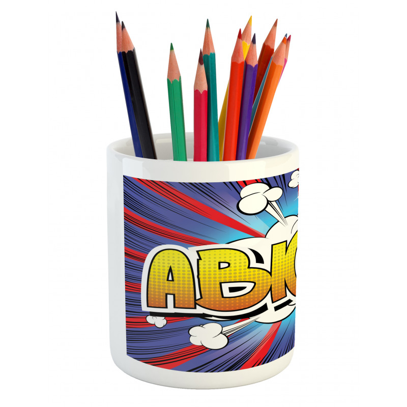 Comic Book Female Name Pencil Pen Holder