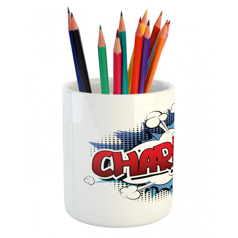 Female Name Cartoon Pencil Pen Holder