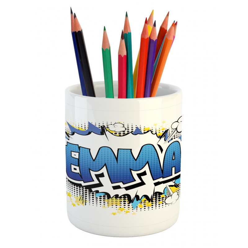 Youthful Teen Comic Book Pencil Pen Holder