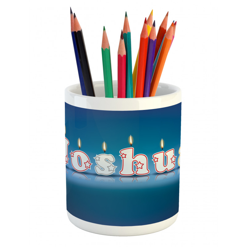 Candles Font Birthday Pencil Pen Holder