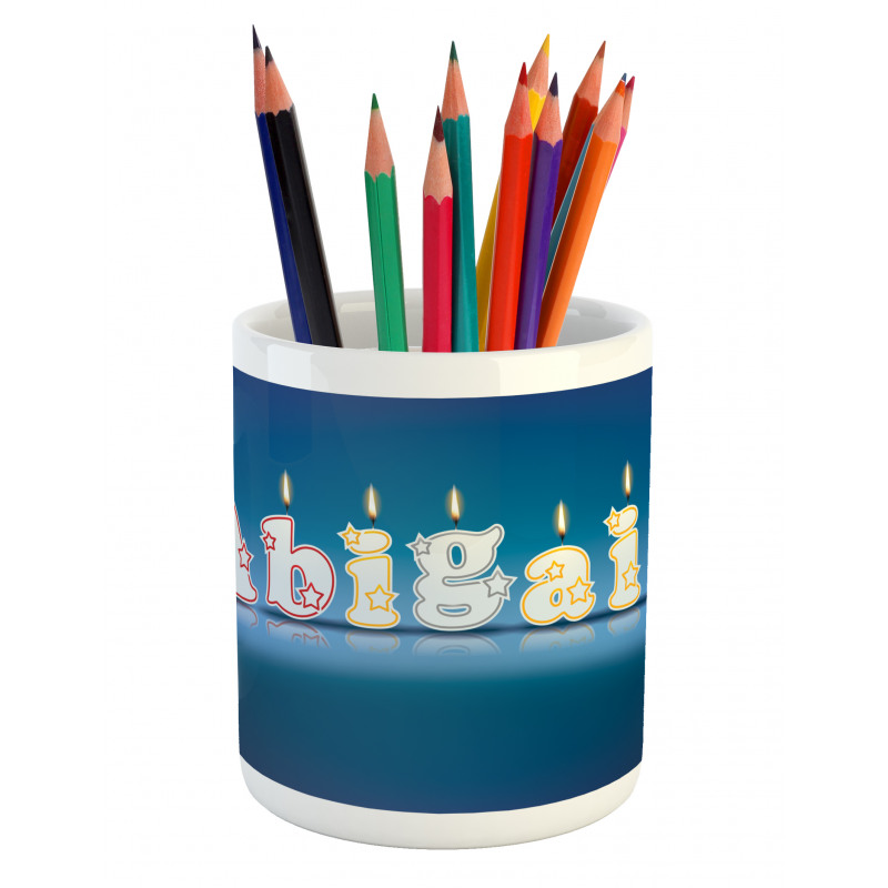 Alphabet Cake Topping Pencil Pen Holder