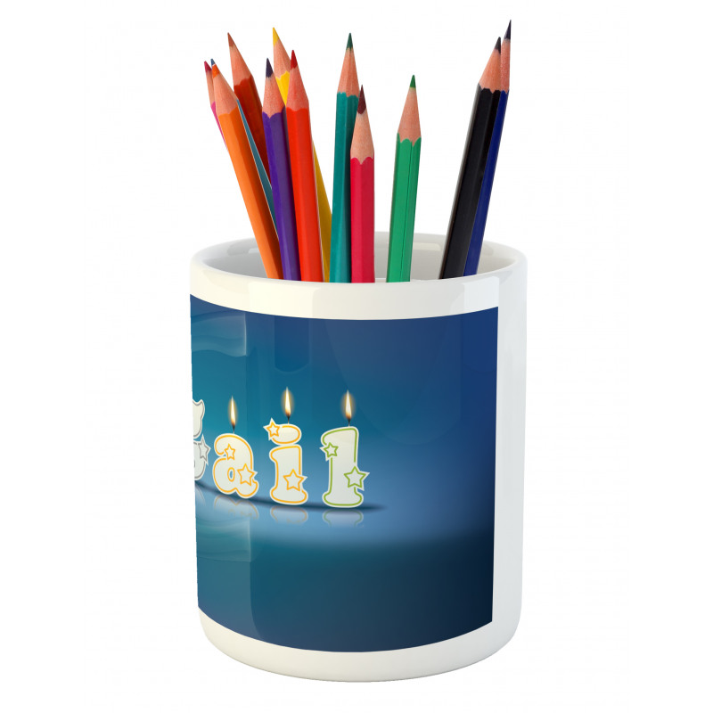 Alphabet Cake Topping Pencil Pen Holder