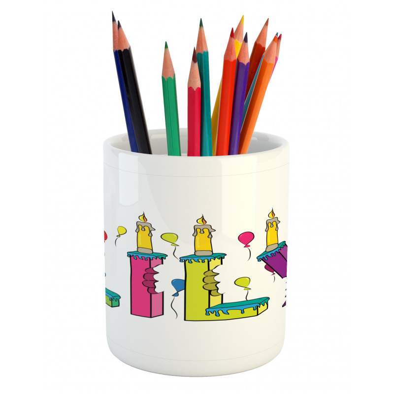 Joyful Letters Birthday Pencil Pen Holder