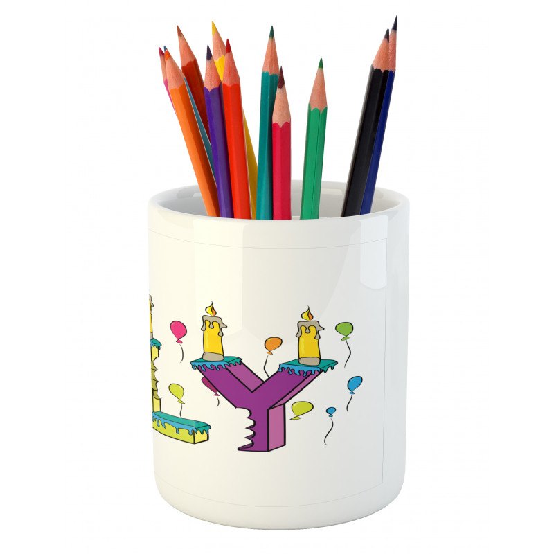 Joyful Letters Birthday Pencil Pen Holder