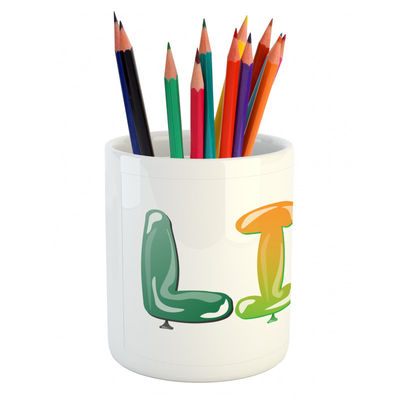 Common Girl Name Balloons Pencil Pen Holder