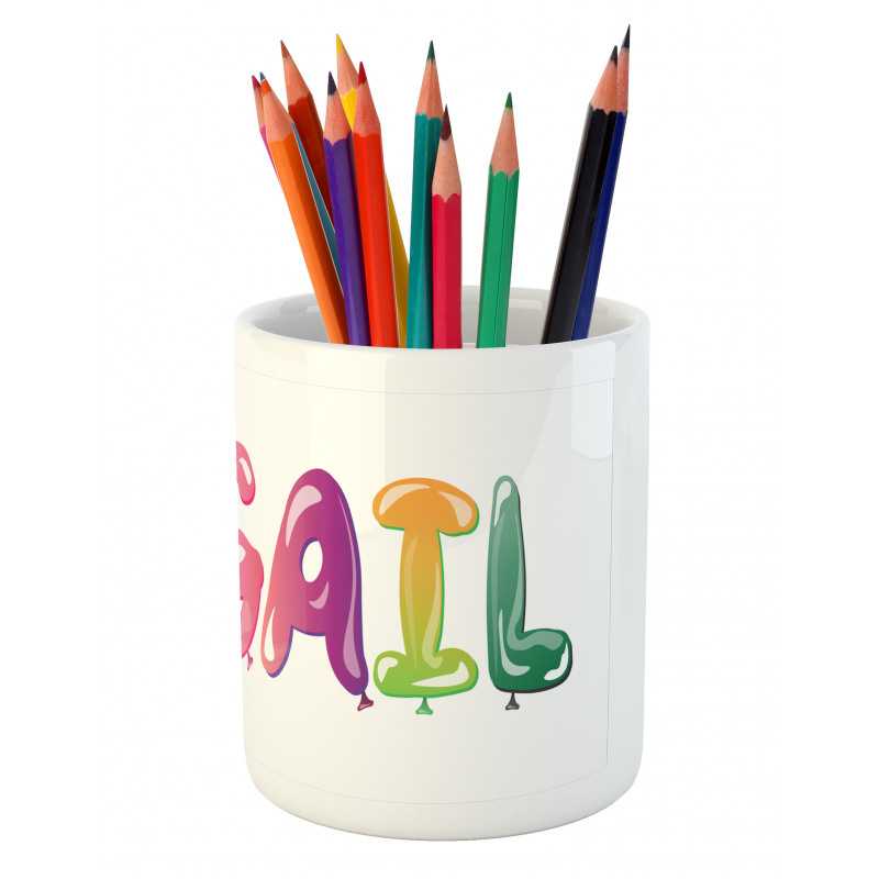 Father's Joy Girl Name Pencil Pen Holder