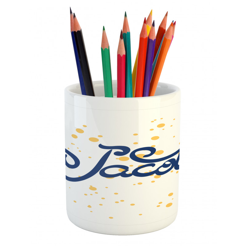 Timeless Modern Letter Motif Pencil Pen Holder