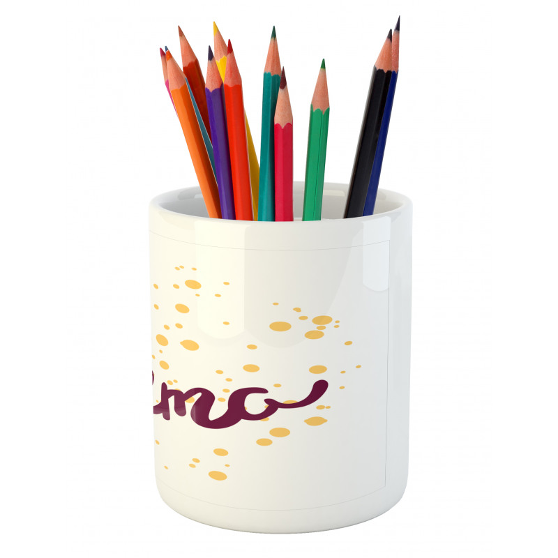 Girl Name Curved Font Pencil Pen Holder