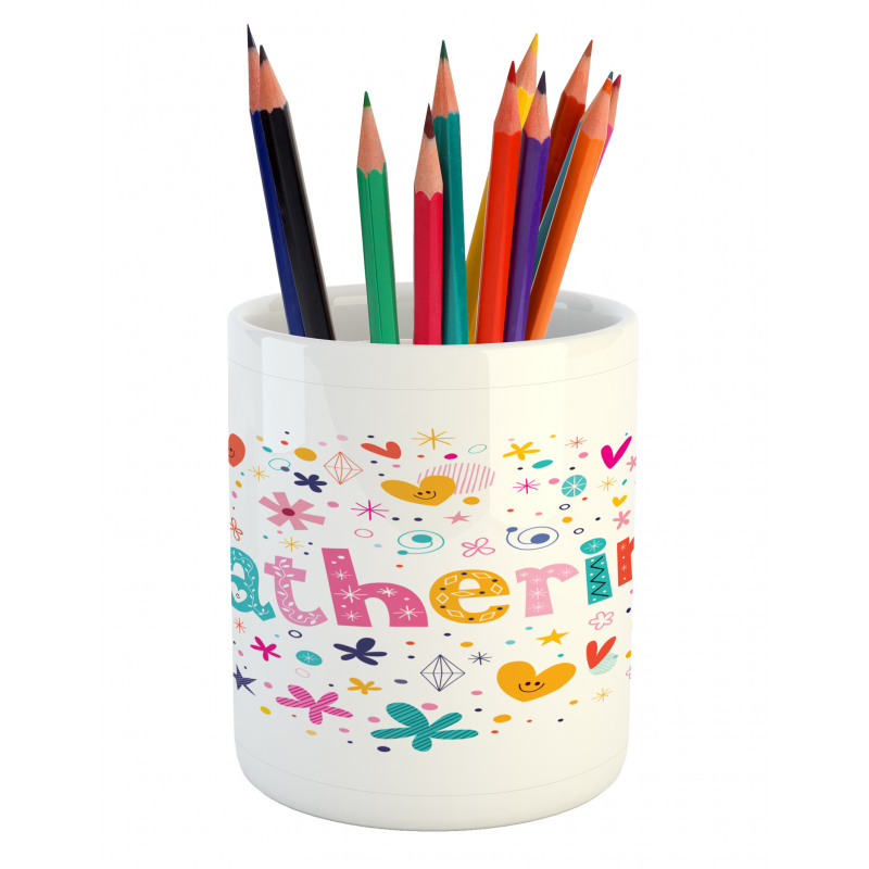 Colorful Alphabet Pencil Pen Holder