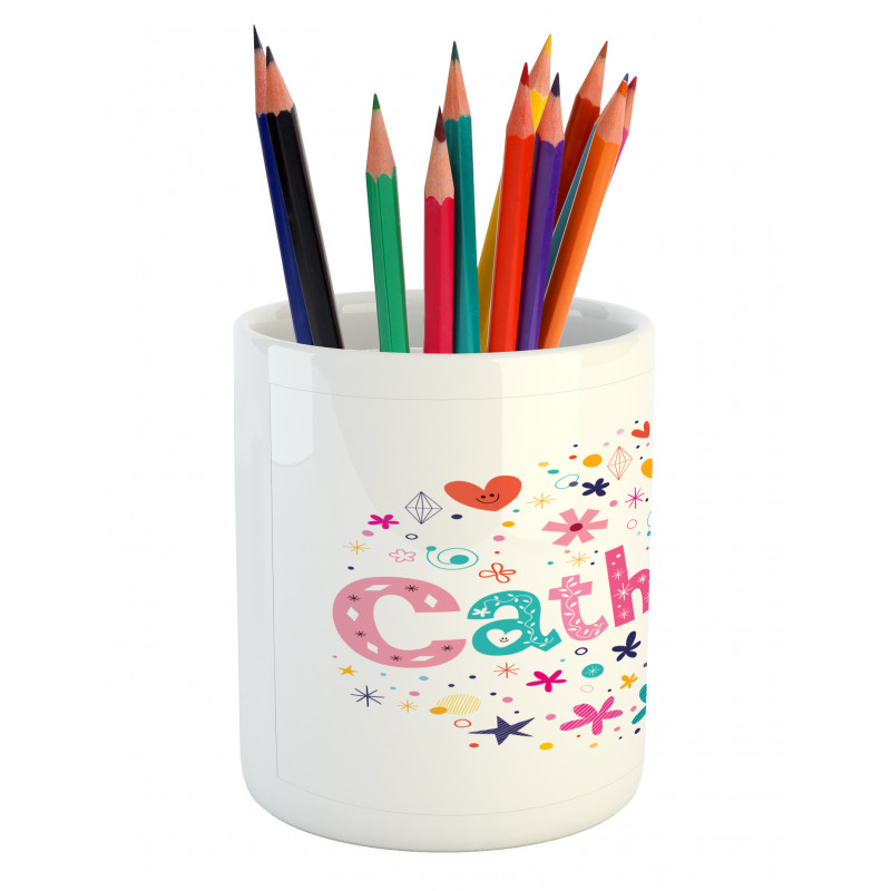 Colorful Alphabet Pencil Pen Holder