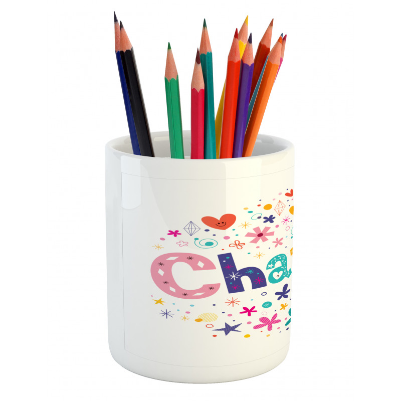 Happy Smiling Stars Pencil Pen Holder