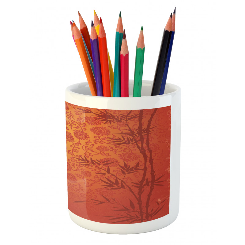 Traditional Nature Art Pencil Pen Holder