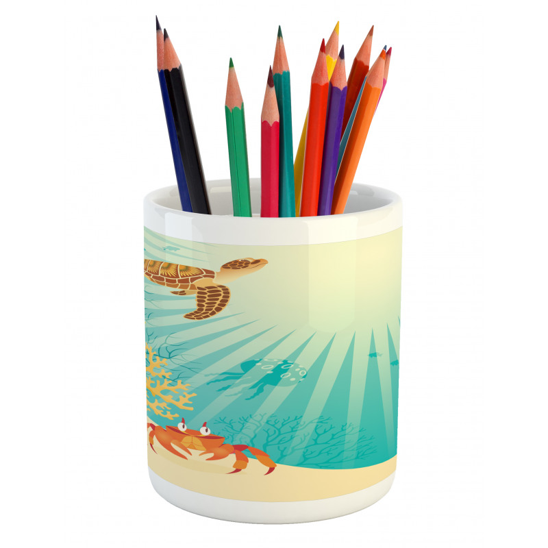 Tropical Animals Cartoon Pencil Pen Holder