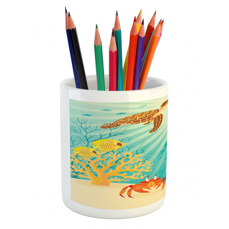 Tropical Animals Cartoon Pencil Pen Holder