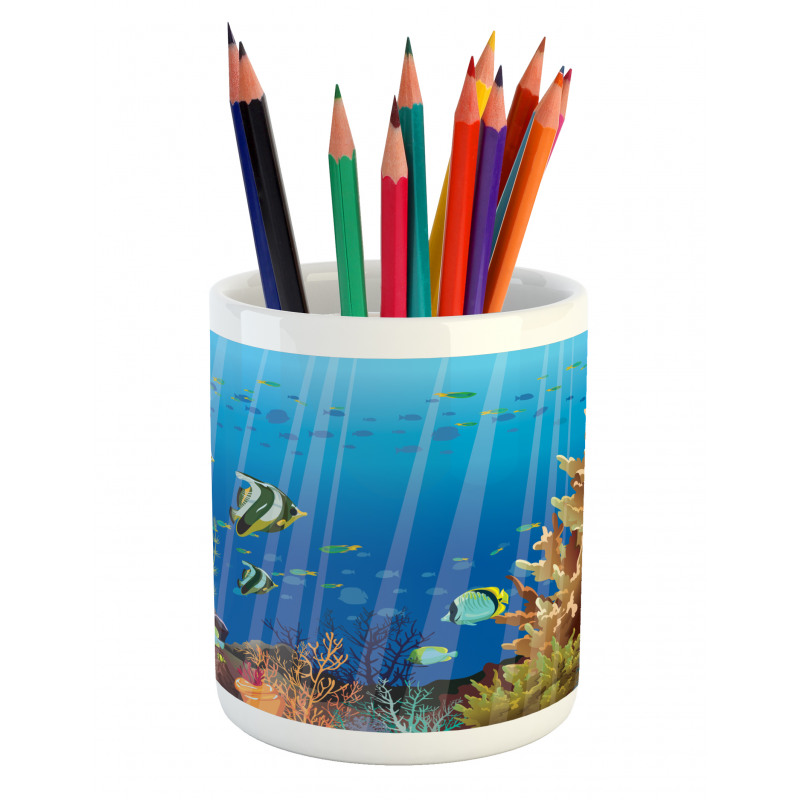 Underwater World Exotic Pencil Pen Holder