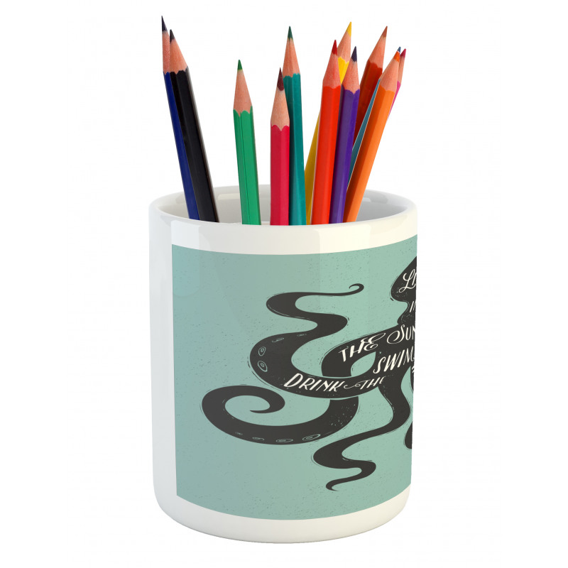 Inspiration Message Graphic Pencil Pen Holder