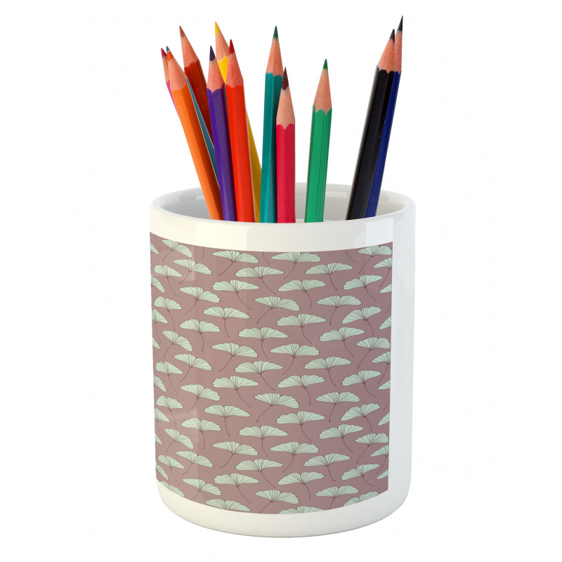 Ginkgo Leaves Retro Pencil Pen Holder