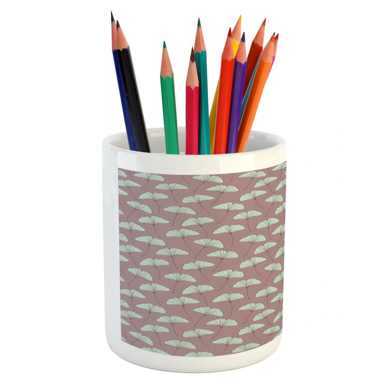 Ginkgo Leaves Retro Pencil Pen Holder