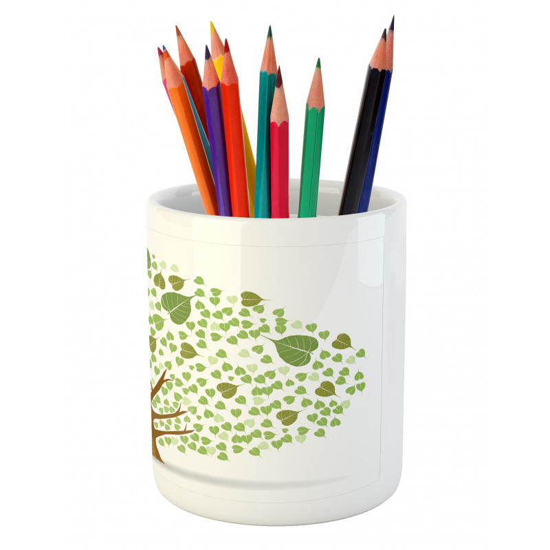 Fig Bodhi Leaves Pencil Pen Holder