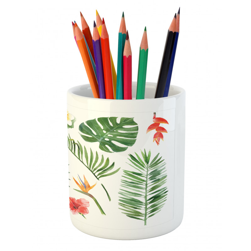 Lush Jungle Rainforest Pencil Pen Holder