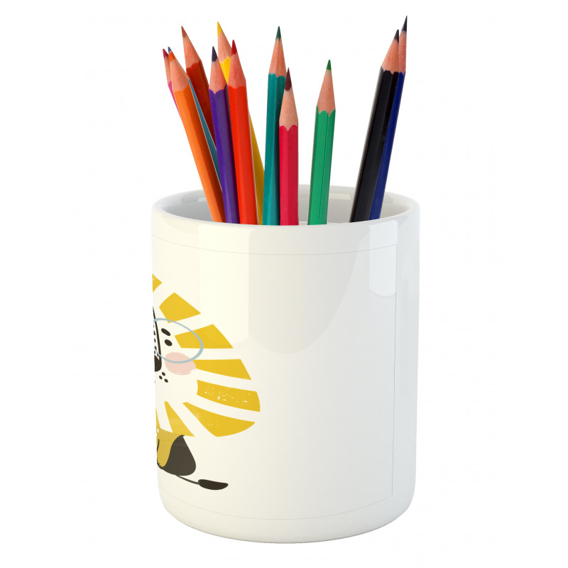 Cartoon Jungle Animal Pencil Pen Holder