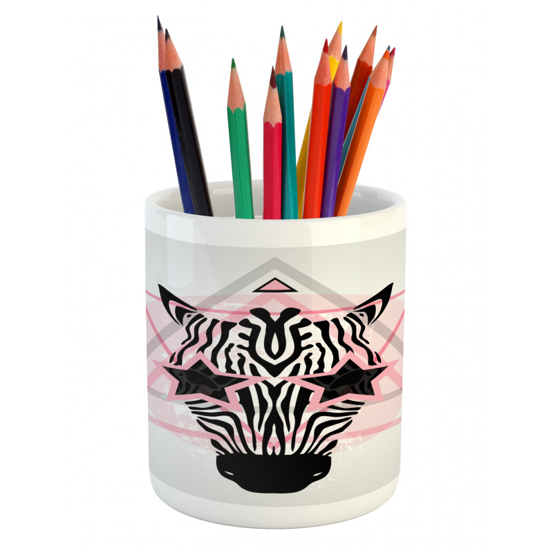 Hipster Star Eyes Pencil Pen Holder