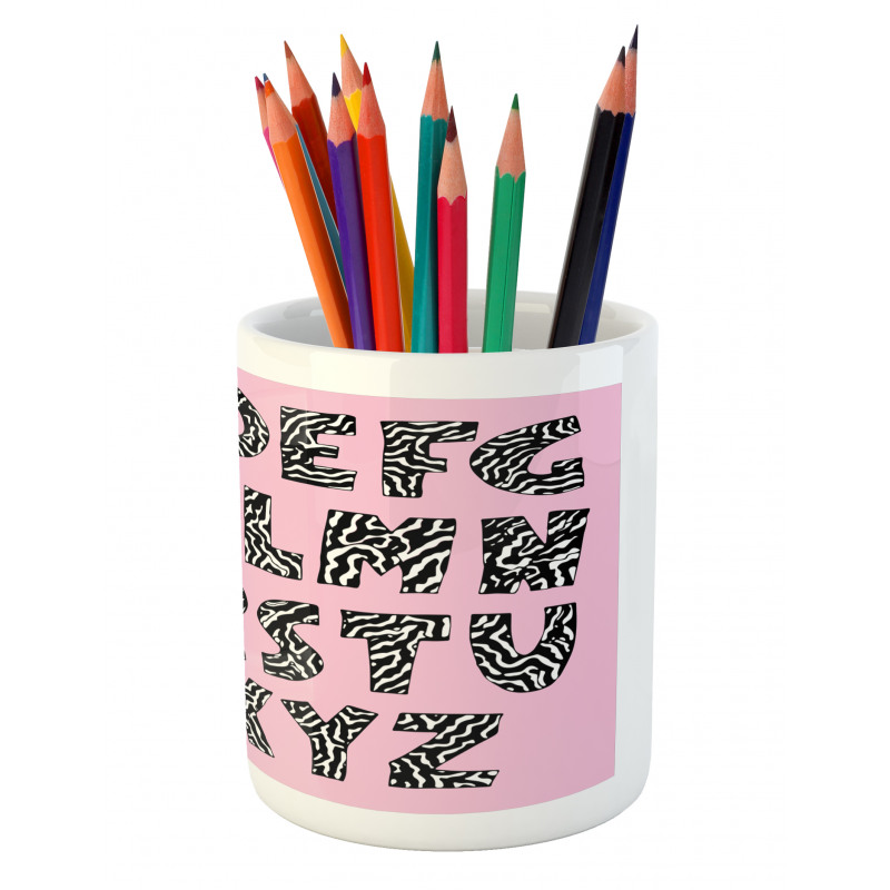 Funky Letters Trippy Pencil Pen Holder