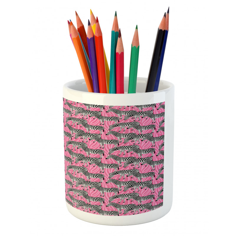 Wild Animals Pastel Pencil Pen Holder