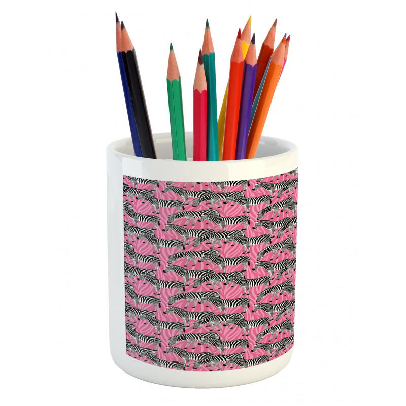 Wild Animals Pastel Pencil Pen Holder