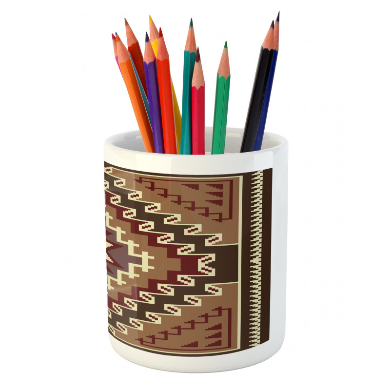 Pixel Art Design Pencil Pen Holder