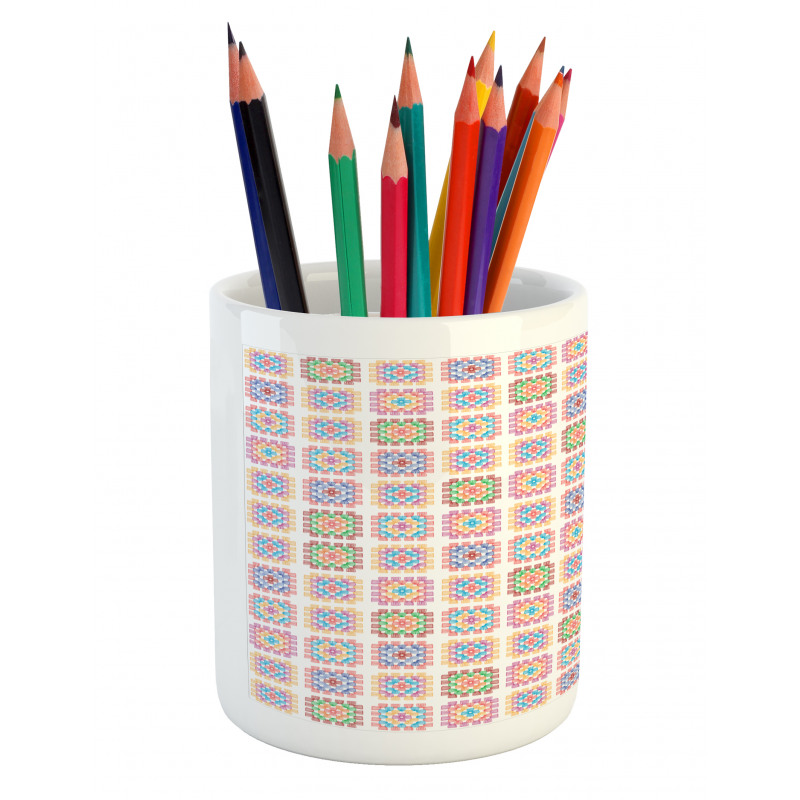 Doodle Stripe Design Pencil Pen Holder