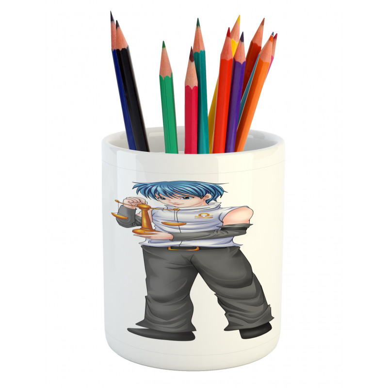 Zodiac Libra Boy Pencil Pen Holder