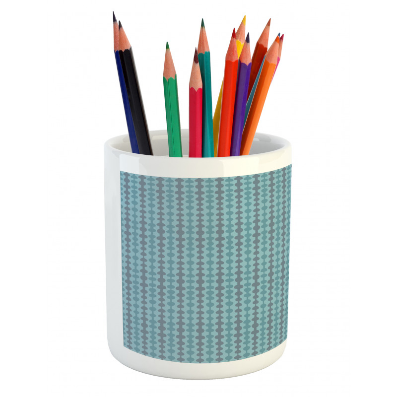 Abstract Doodle Motif Pencil Pen Holder