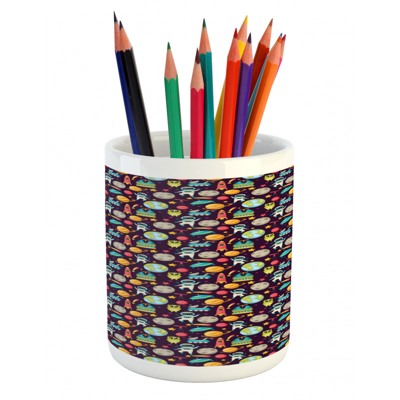 Galaxy Party Pattern Pencil Pen Holder