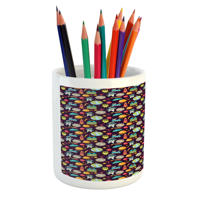 Galaxy Party Pattern Pencil Pen Holder