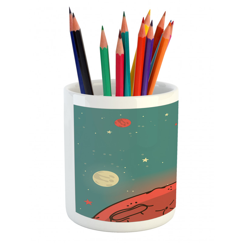 Doodle Cosmonaut Pencil Pen Holder