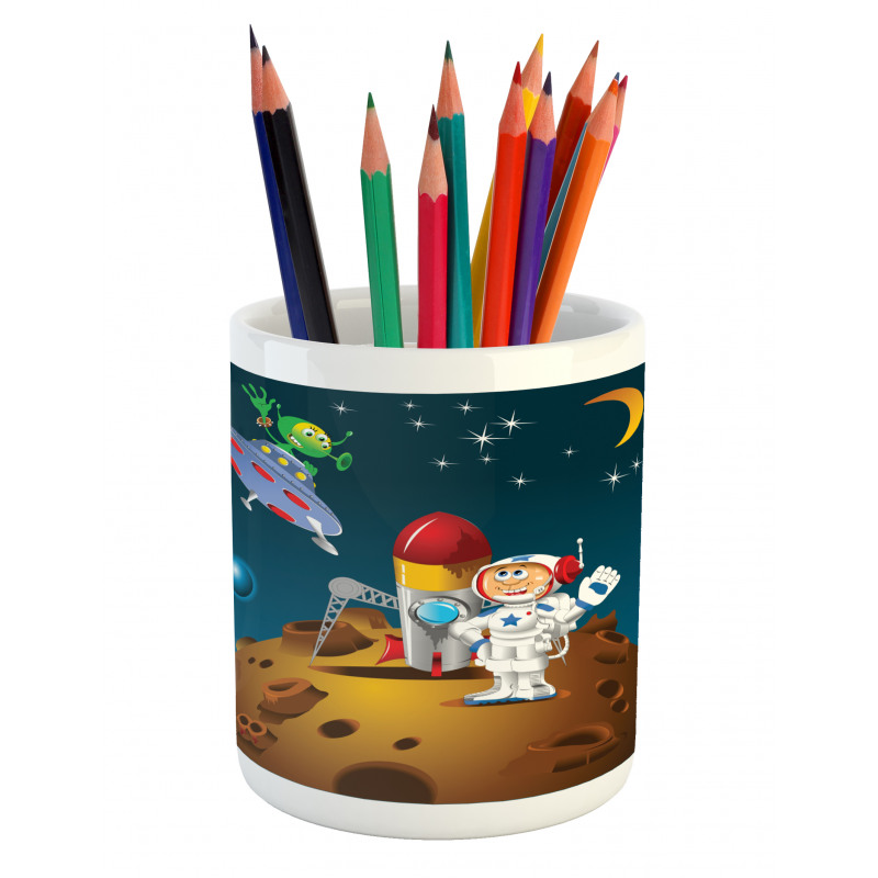 Human Alien Friends Pencil Pen Holder