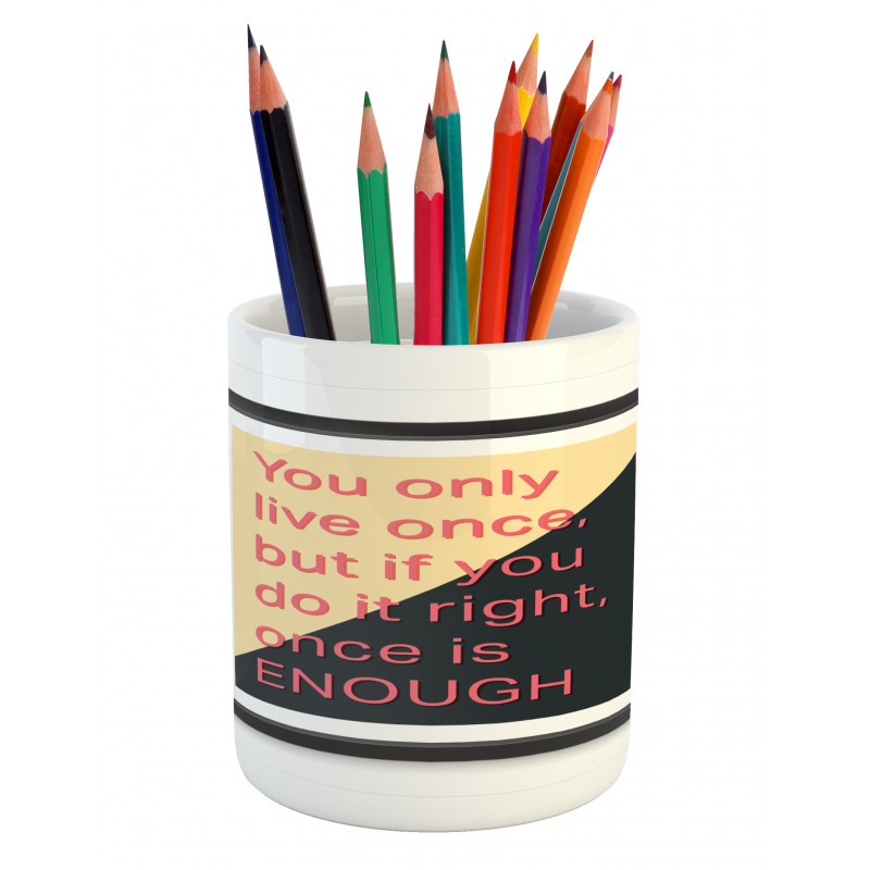 Motivational Poster Design Pencil Pen Holder