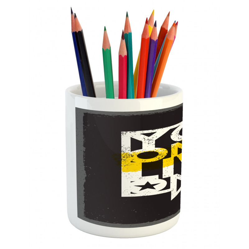 Message in Speech Bubble Pencil Pen Holder